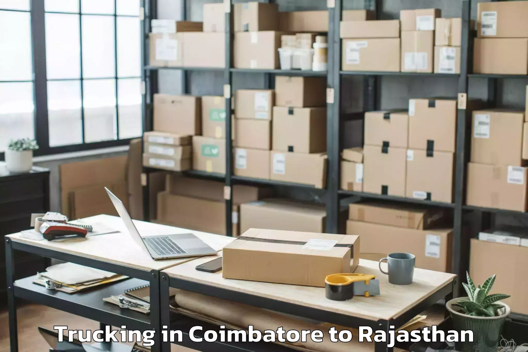 Easy Coimbatore to University Of Rajasthan Jaipur Trucking Booking